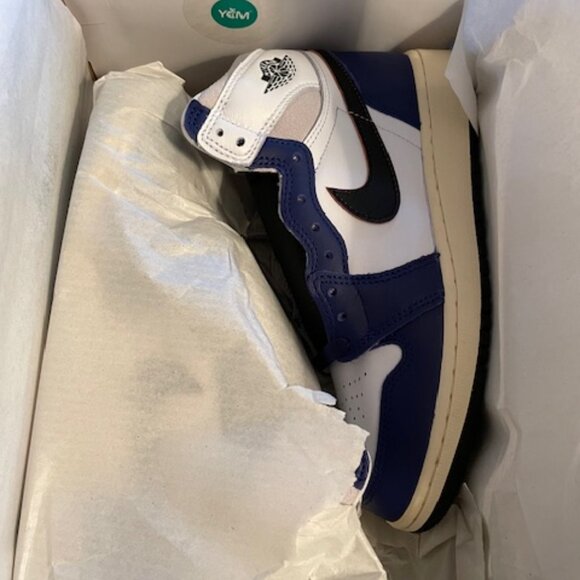 Nike Air Jordan 1 Retro High OG Youth 5 Euro 37.5 UK 4.5 NEW in BOX White $140 - Picture 9 of 13